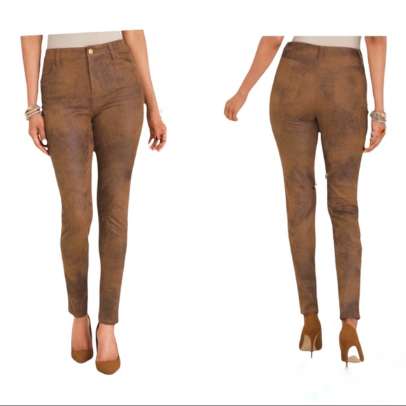 Chico's Pants - Chico's Faux Suede Slim Pants 2.5R US 14